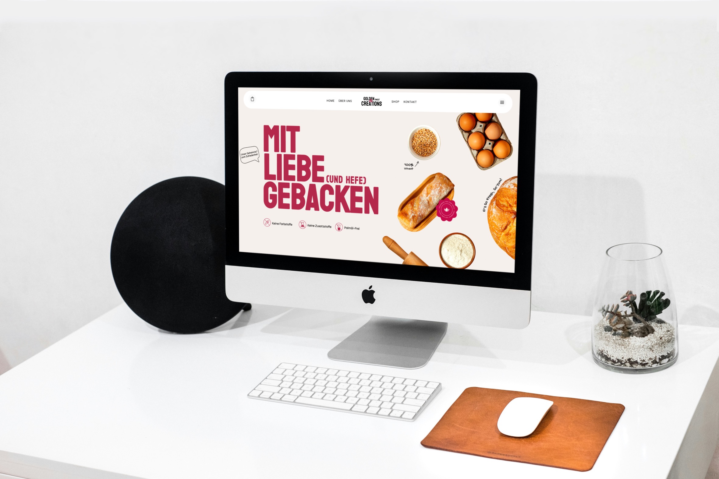 Bäckerei Website Showcase mit Online Shop