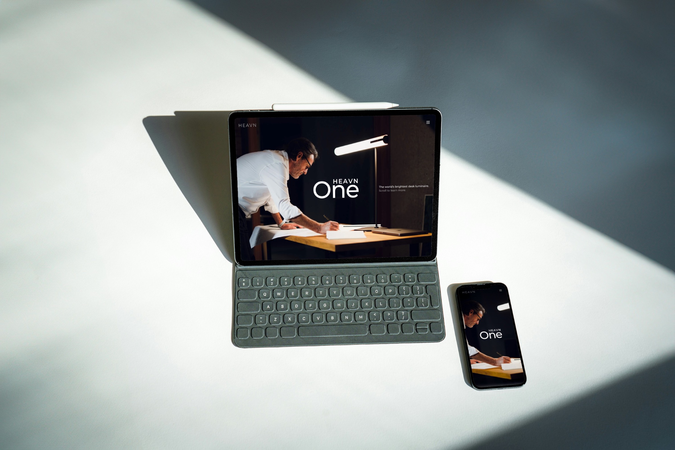 Produkt Showcase Konzept mit Visualisierung