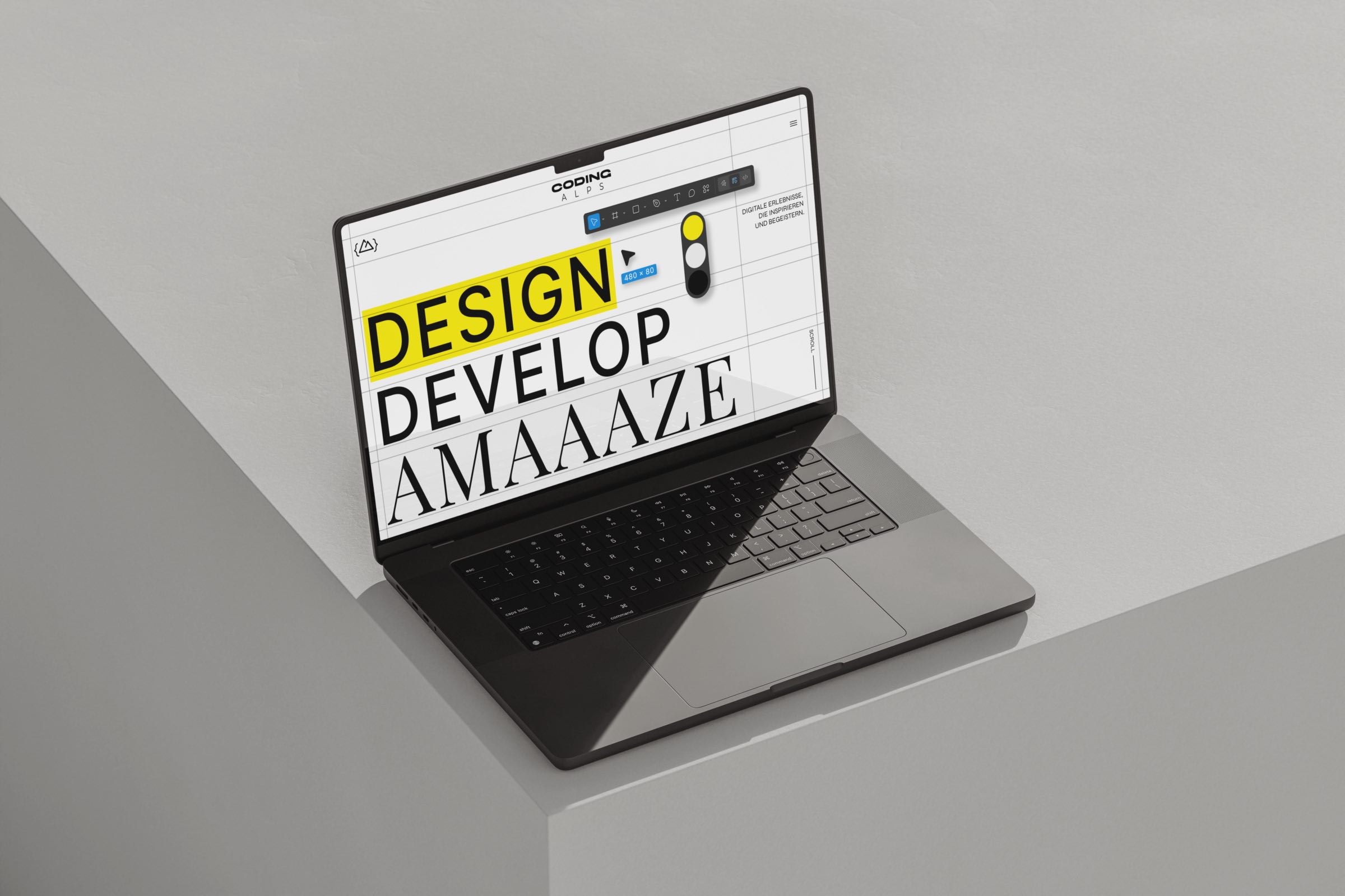 Darstellung eines Editors für die Erstellung von Animationen